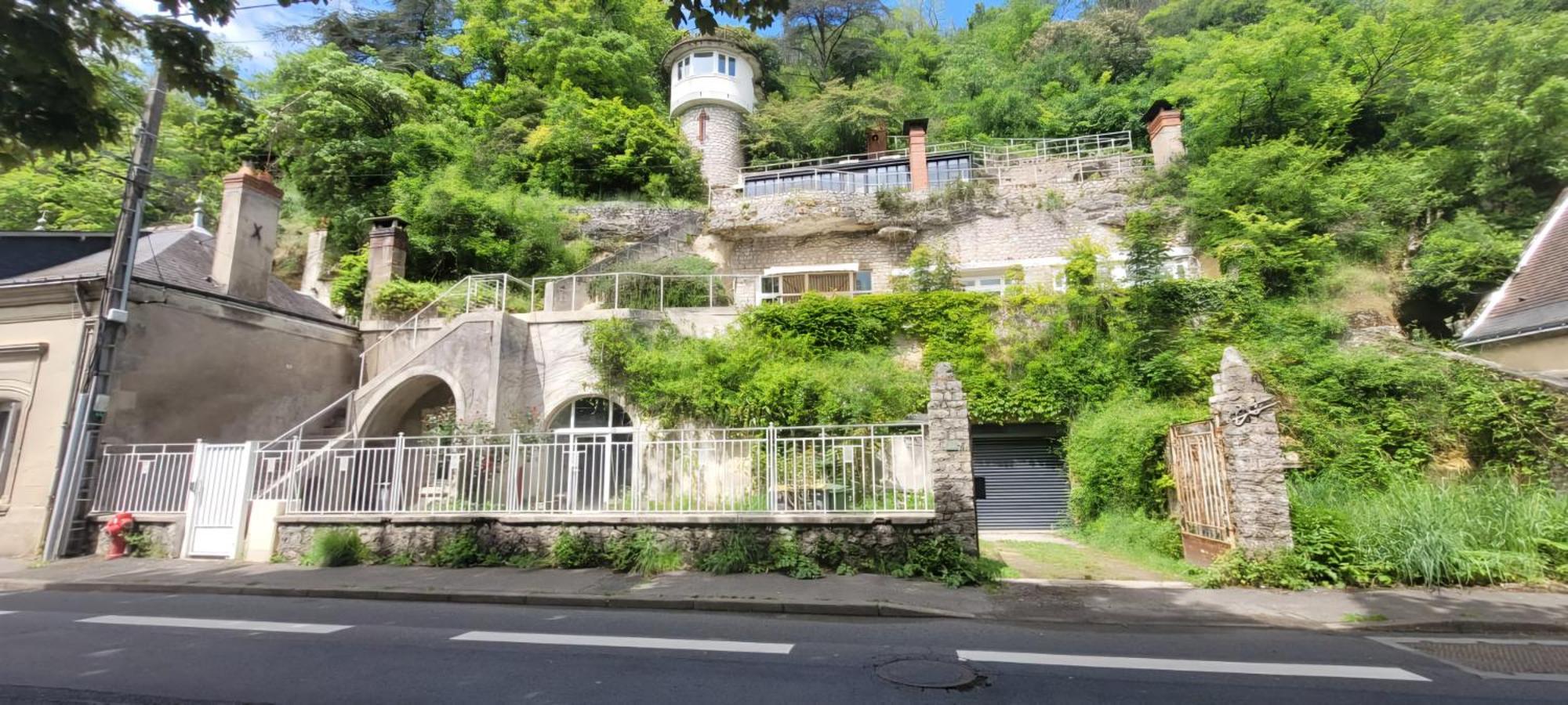 Saint-Étienne-de-ChignyTroglodyte Bathsアパートメント エクステリア 写真